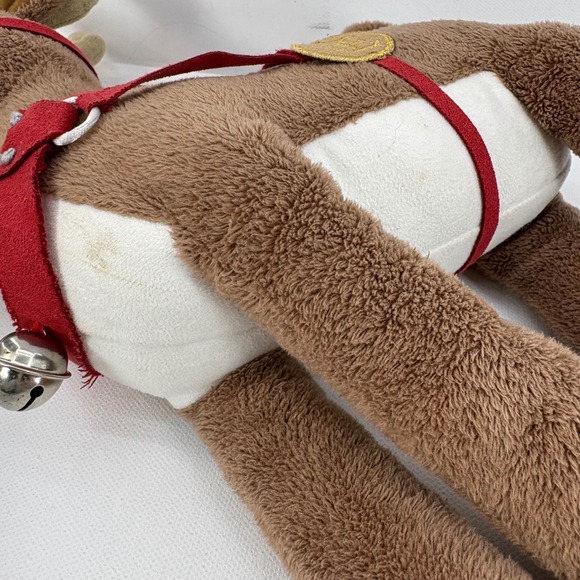 The Polar Express Reindeer Plush Bell Harness Hallmark Entertainment Warner Bros - Picture 7 of 12